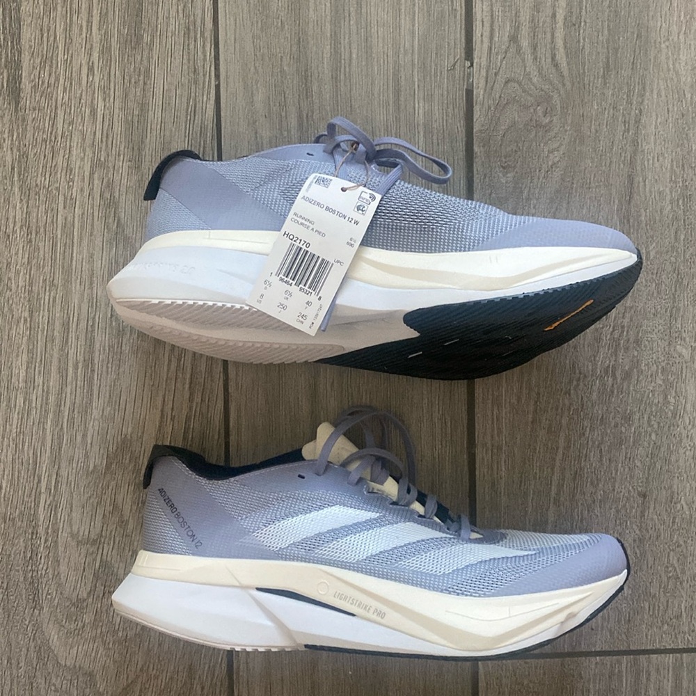 Adizero Boston 12W running shoes.